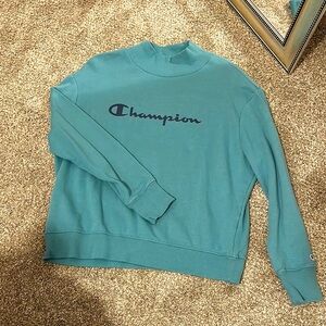 Champion Teal Turtleneck Sweatshirt